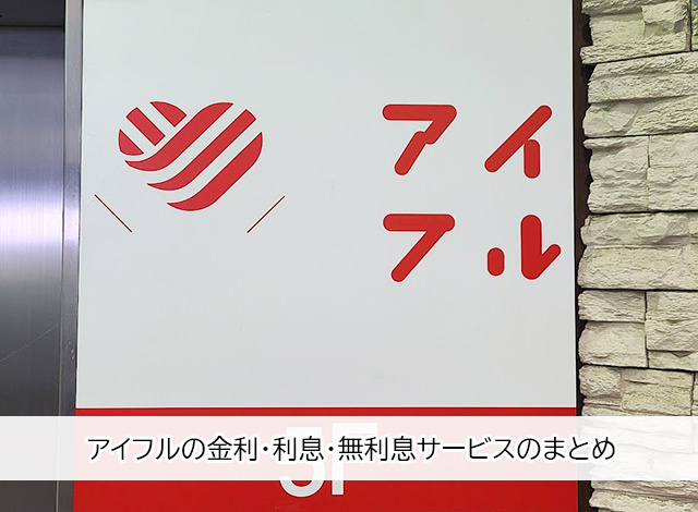 アイフルの金利・利息・無利息サービスのまとめ